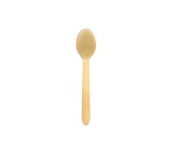 ECatering Essentials Eco-Friendly 6.2inch Wooden Birchwood Spoons (1000) - Image 5