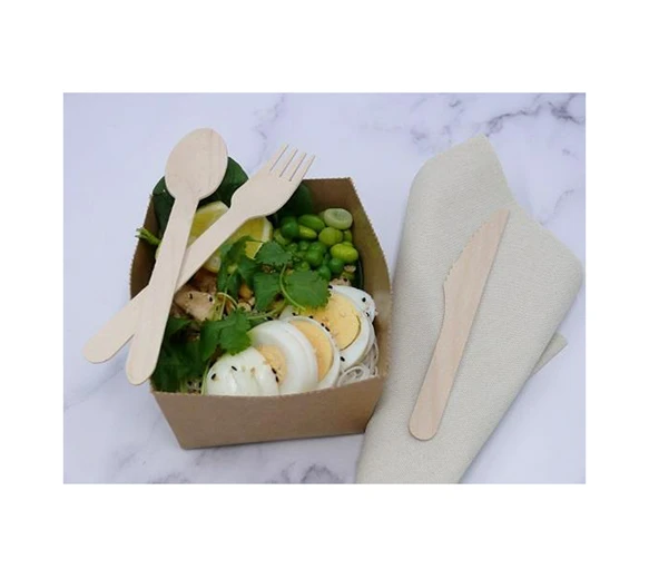 ECatering Essentials Eco-Friendly 6.2inch Wooden Birchwood Spoons (1000) - Image 6