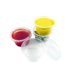 ECatering Essentials 2oz Clear Plastic Dip Pots With Lids (1000)