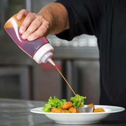 Clear Squeeze Sauce Bottle 8oz - Image 4