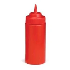 Red Squeeze Sauce Bottle 8oz