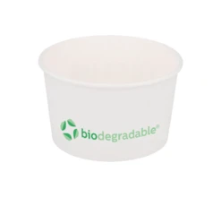 ECatering Essentials 3oz White Biodegradable Ice Cream Tubs-FSC Paper (2000)