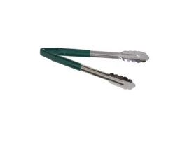 Vinyl Coated Green Serving Tongs 315mm