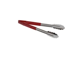 Vinyl Coated Red Serving Tongs 315mm