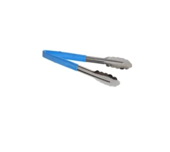 Vinyl Coated Blue Serving Tongs 245mm