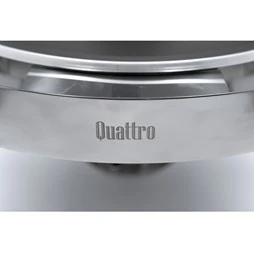 Quattro Round Roll Top Chafing Dish With Glass Window 6 Litre Capacity - Image 6