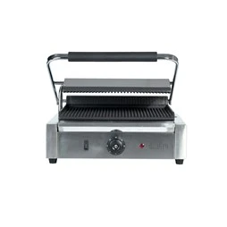 Quattro Heavy Duty Large Single Panini - Contact Grill Ribbed Top + Bottom Plates - Image 6