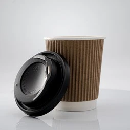 ECatering Essentials Pack Of 500 8oz Kraft Ripple Coffee Cup - Image 2