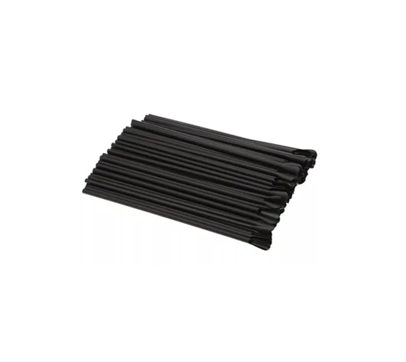 ECatering Essentials Black Compostable Spoon Straws 8mm (Box Of 200) - Image 4