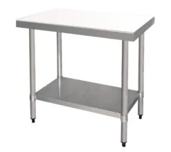 Quattro Stainless Steel 900mm Centre Prep Table With PE Chopping Board